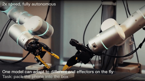 Generalist AI's GEN-1 Foundation Model Generalizes Across Deformable Robot End Effectors