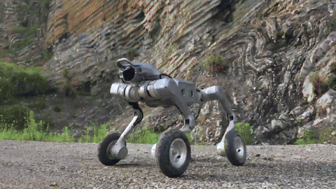 Unitree Launches the Super Athlete AS2-W Wheel-Legged Quadruped Robot